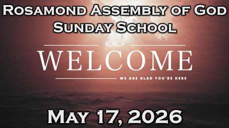 Sunday School 5.17.2026